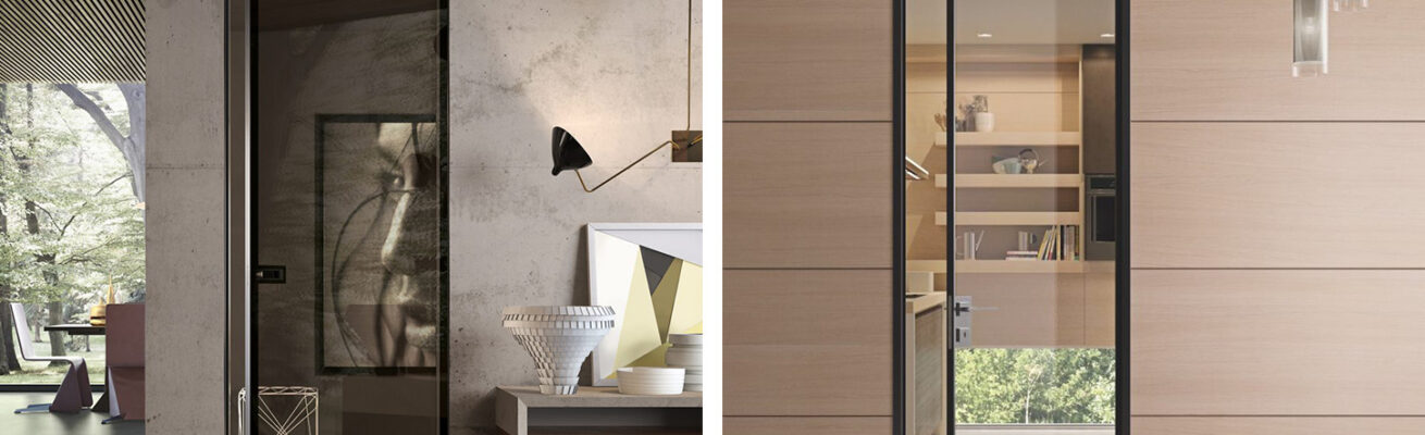 porte in vetro a battente 1