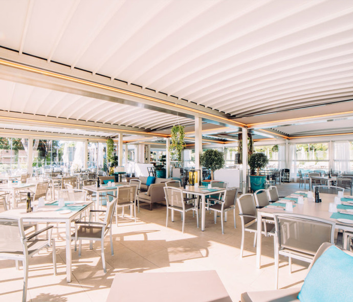 outdoor pergola ristorante