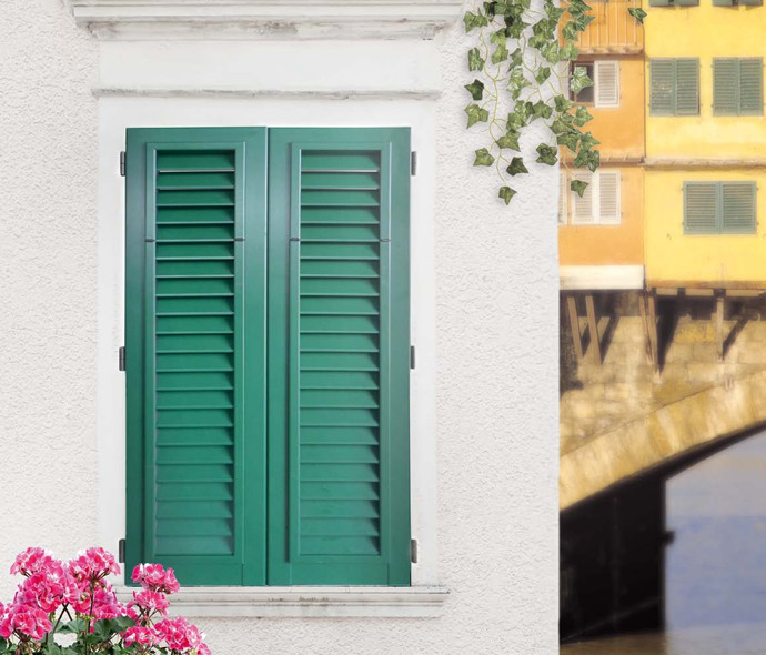 persiane fissaggio a muro